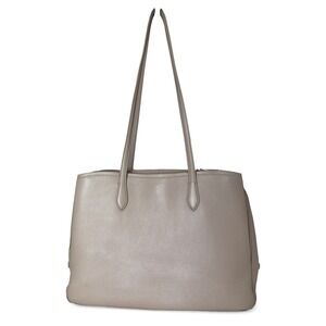 Quince Italian Leather Triple Compartment Work Tote